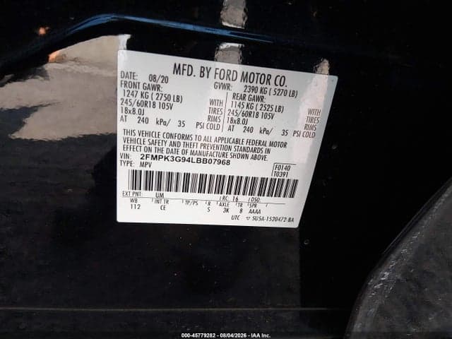 2020 FORD EDGE SE 9