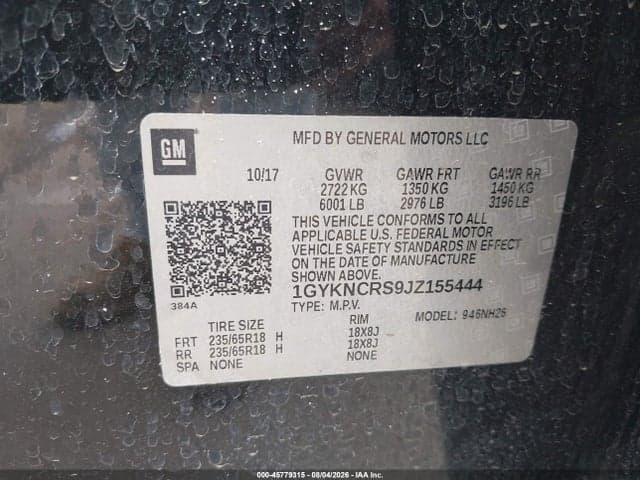2018 CADILLAC XT5 LUXURY 9