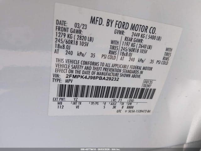 2023 FORD EDGE SEL 9