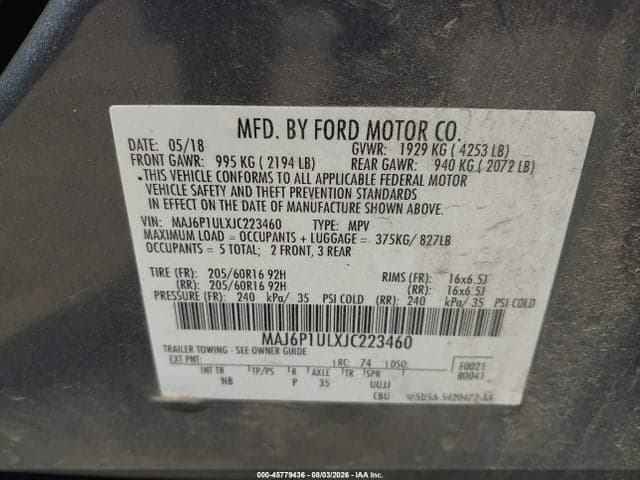 2018 FORD ECOSPORT SE 9