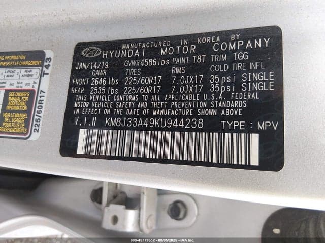 2019 HYUNDAI TUCSON VALUE 9