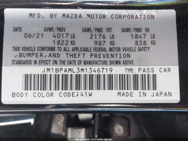 2021 MAZDA MAZDA3 PREMIUM 9