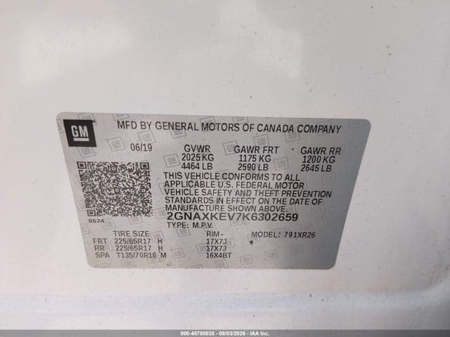 2019 CHEVROLET EQUINOX LT 9