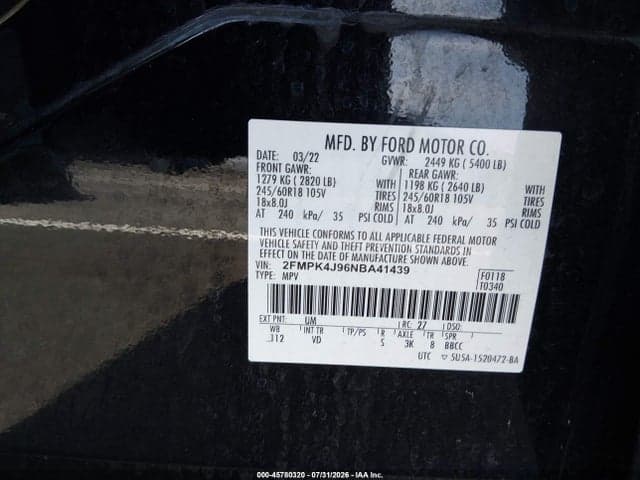 2022 FORD EDGE SEL 9