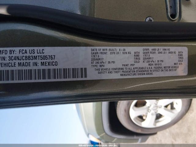 2021 JEEP COMPASS LATITUDE FWD 9