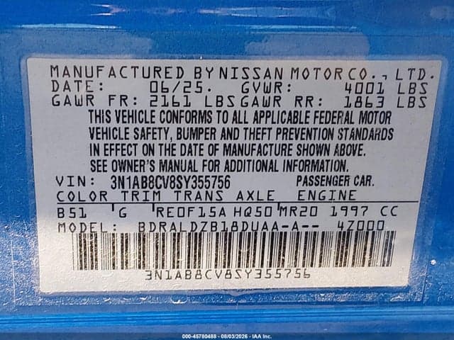 2025 NISSAN SENTRA SV 9