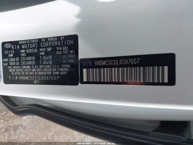 2020 KIA SEDONA EX 9