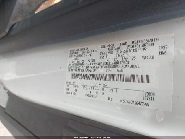 2020 FORD TRANSIT-150 9