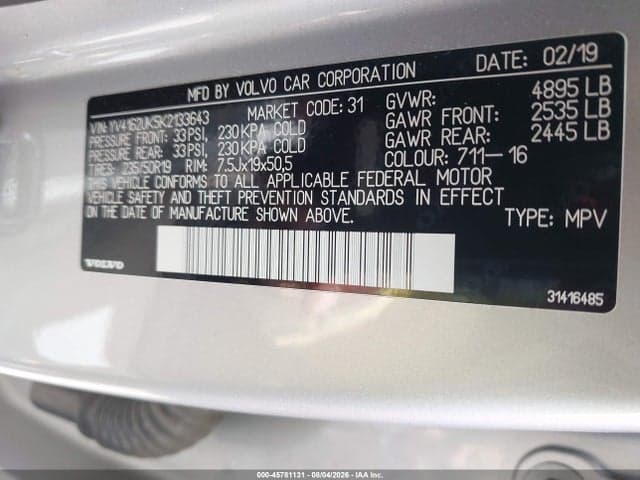 2019 VOLVO XC40 T5 MOMENTUM 9