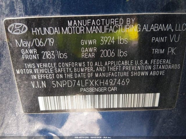 2019 HYUNDAI ELANTRA SE 9