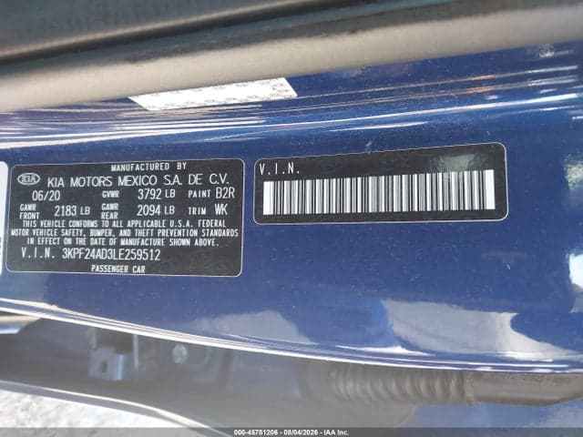 2020 KIA FORTE LXS 9