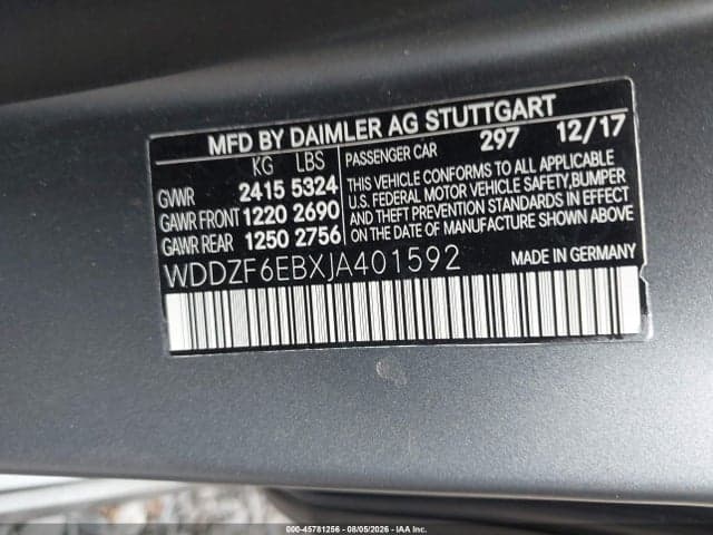 2018 MERCEDES-BENZ AMG E 43 4MATIC 9