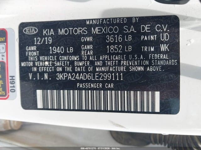 2020 KIA RIO S 9