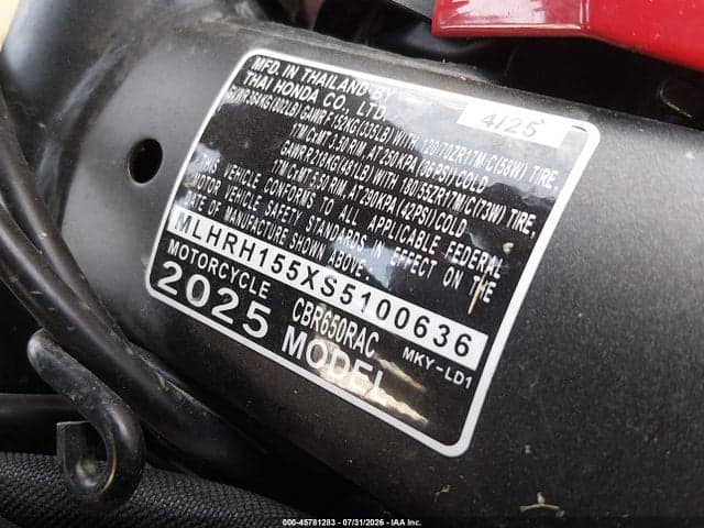 2025 HONDA CBR650 R 10