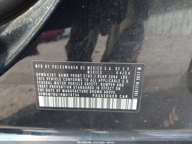 2024 VOLKSWAGEN JETTA 1.5T S 9