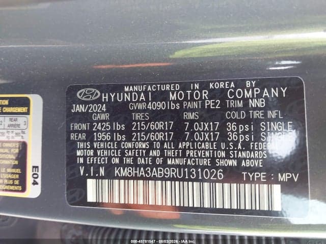 2024 HYUNDAI KONA SE 9