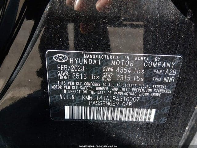 2023 HYUNDAI SONATA SEL 9
