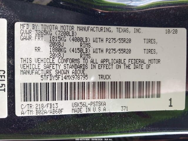 2021 TOYOTA TUNDRA SR5 9