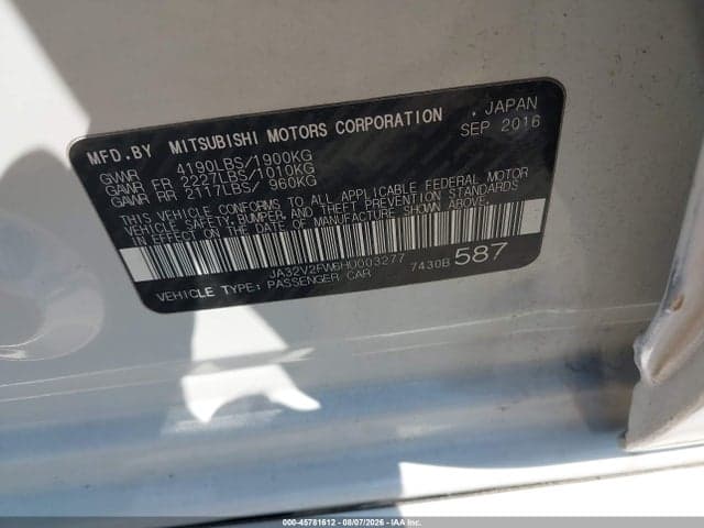 2017 MITSUBISHI LANCER SEL 8