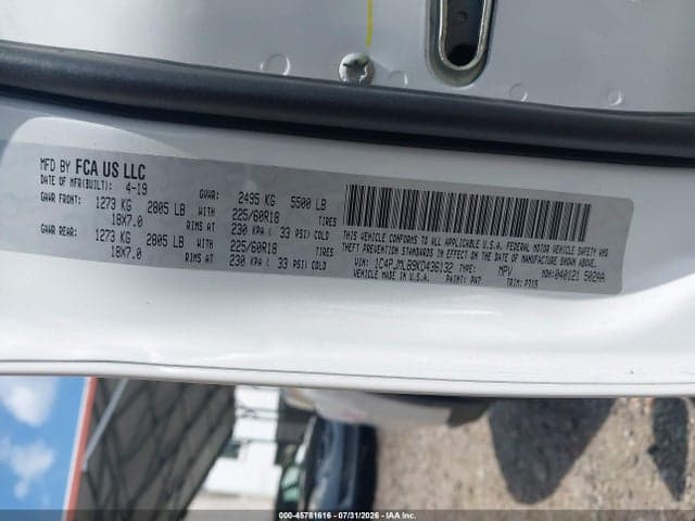 2019 JEEP CHEROKEE ALTITUDE 4X4 9
