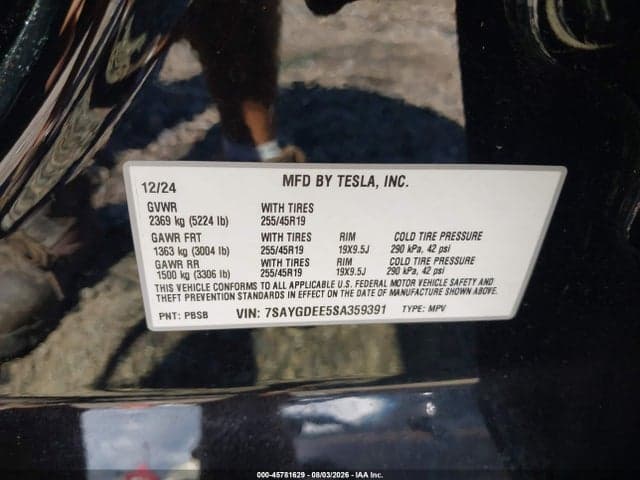 2025 TESLA MODEL Y LONG RANGE DUAL MOTOR ALL-WHEEL DRIVE 9