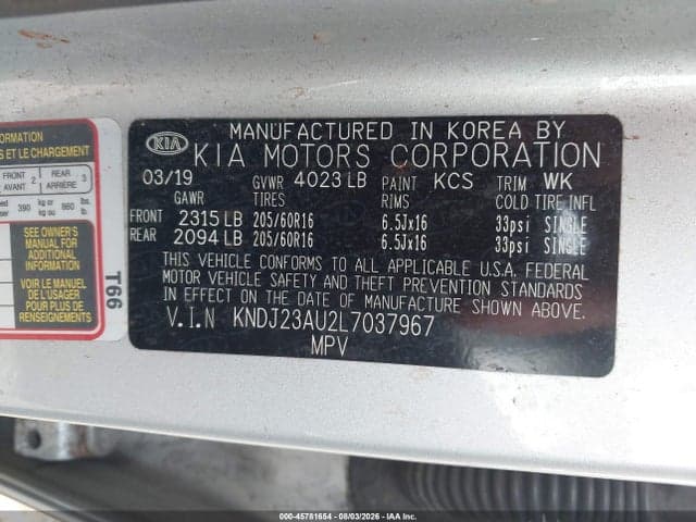 2020 KIA SOUL LX 9