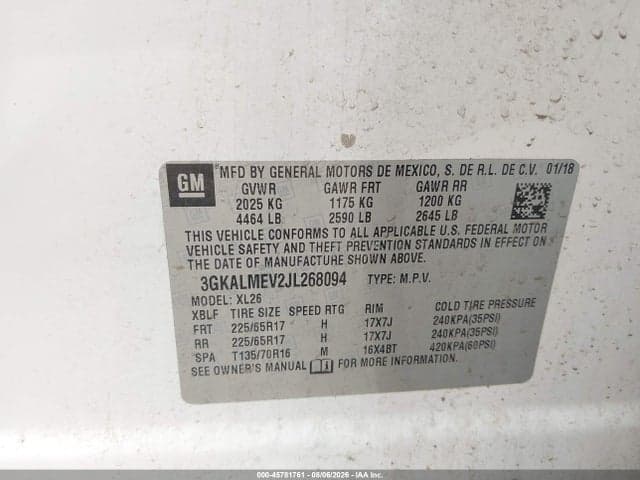 2018 GMC TERRAIN SLE 9