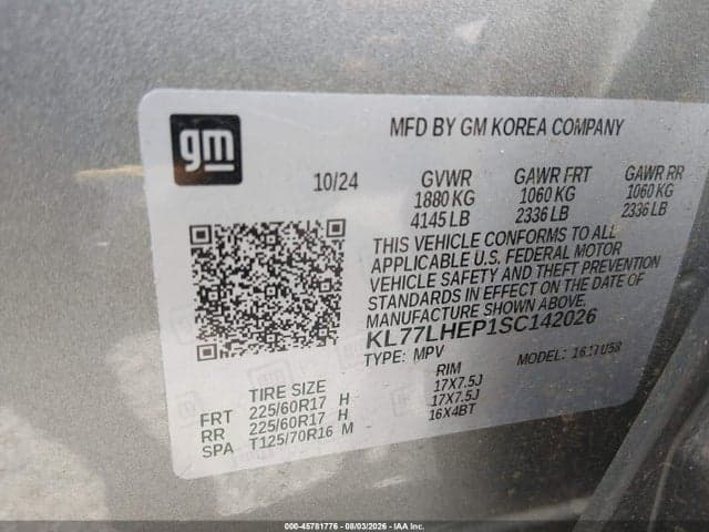 2025 CHEVROLET TRAX FWD LT 9
