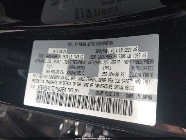 2026 MAZDA CX-5 2.5 S SELECT 9