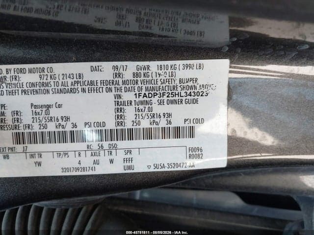 2017 FORD FOCUS SE 9