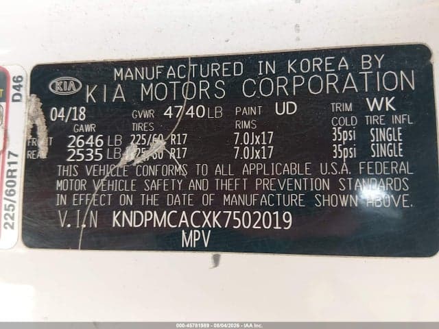 2019 KIA SPORTAGE LX 9