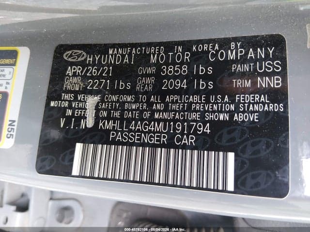 2021 HYUNDAI ELANTRA SE 9
