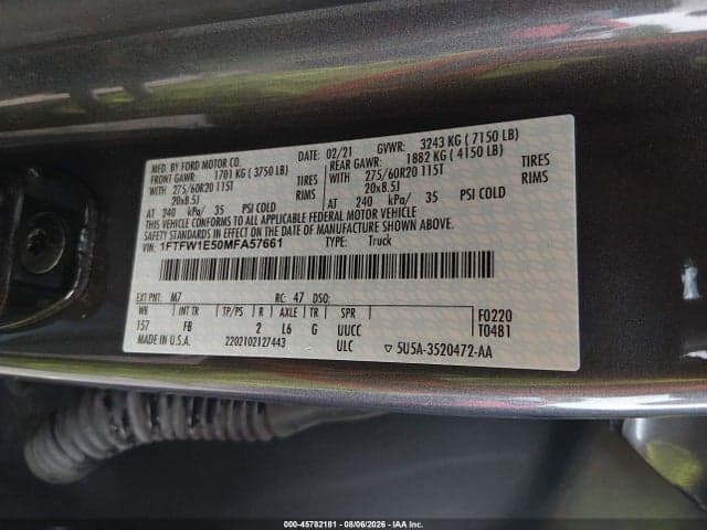 2021 FORD F-150 XLT 9