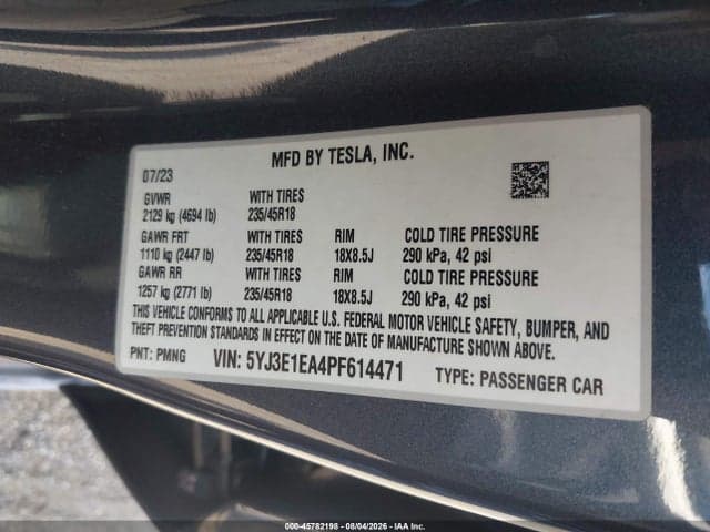 2023 TESLA MODEL 3 REAR-WHEEL DRIVE 9