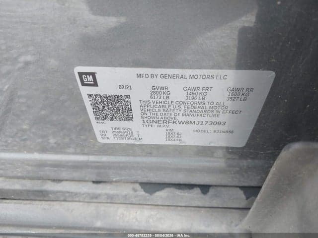 2021 CHEVROLET TRAVERSE FWD LS 9