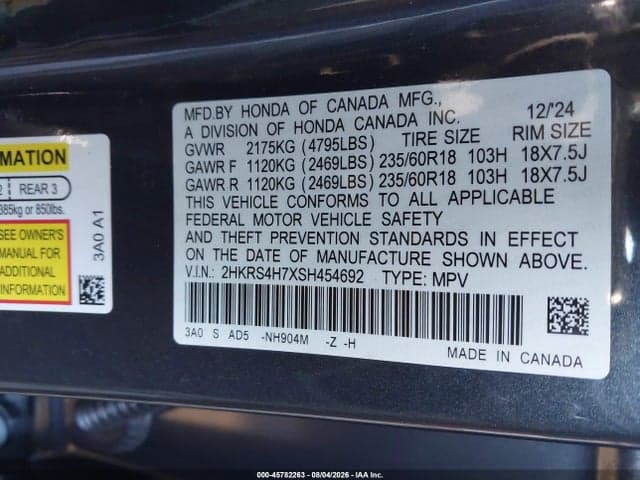 2025 HONDA CR-V EX-L AWD 9