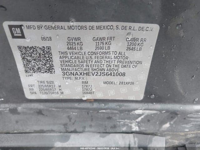 2018 CHEVROLET EQUINOX LS 9