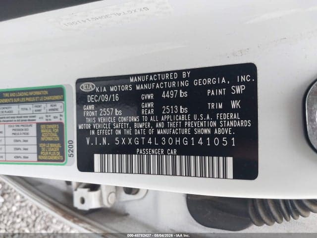 2017 KIA OPTIMA LX 9