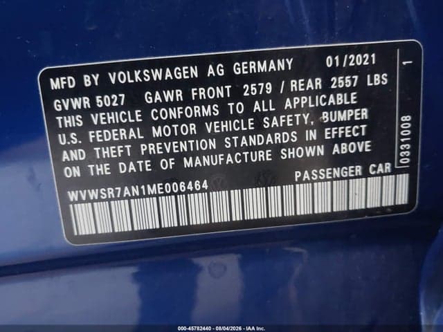 2021 VOLKSWAGEN ARTEON 2.0T SEL R-LINE 9