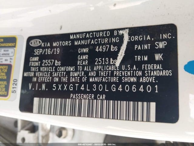 2020 KIA OPTIMA LX 9