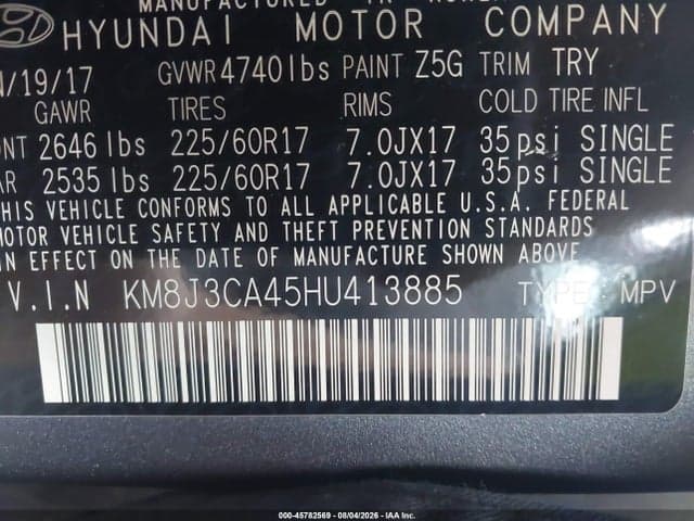 2017 HYUNDAI TUCSON SE PLUS 9