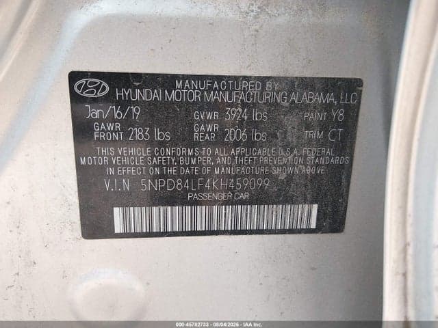 2019 HYUNDAI ELANTRA SEL 9