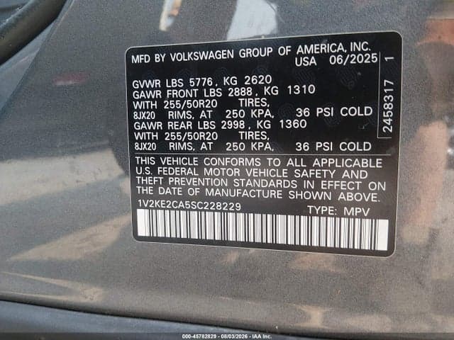2025 VOLKSWAGEN ATLAS CROSS SPORT 2.0T SE W/TECHNOLOGY 9