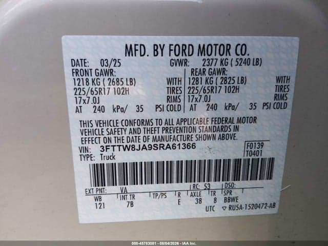 2025 FORD MAVERICK XLT 9
