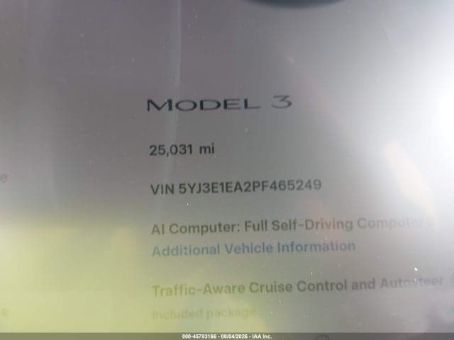 2023 TESLA MODEL 3 REAR-WHEEL DRIVE 14