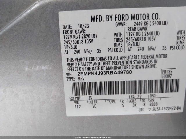 2024 FORD EDGE SEL 9