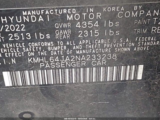 2022 HYUNDAI SONATA SEL 9