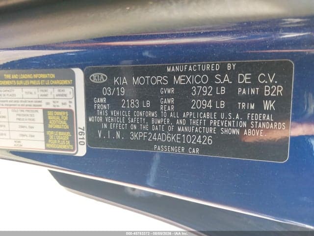 2019 KIA FORTE LXS 9