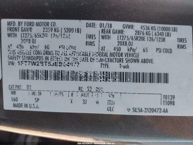 2018 FORD F-250 KING RANCH 9