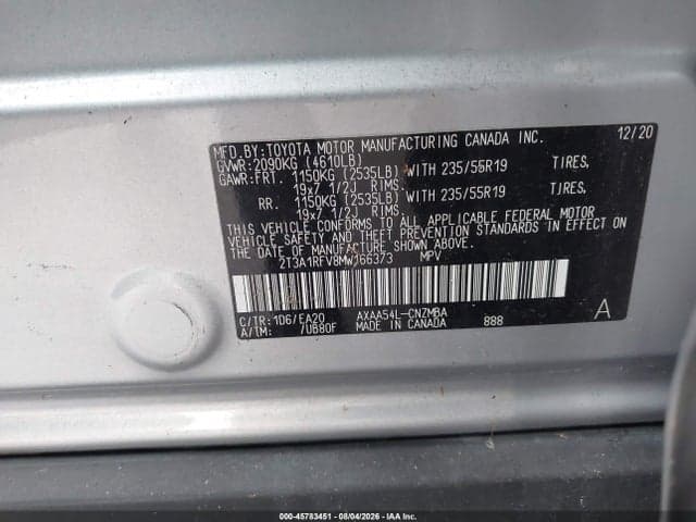 2021 TOYOTA RAV4 XLE PREMIUM 9